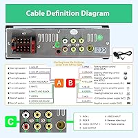 Vista 8 de Estéreo de coche de un solo DIN, CarPlay de 6.36 pulgadas y radio con pantalla táctil IPS Android Auto con Bluetooth con cámara de respaldo