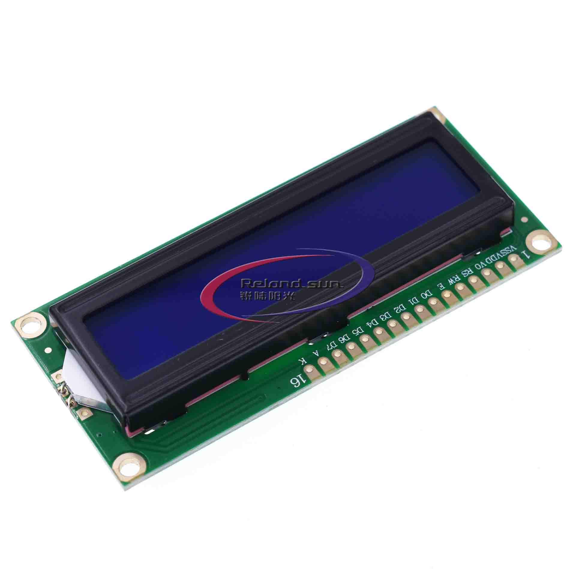 LCD1602 LCD HD44780 1602 16x2 Serial LCD Black Character Blue Backlight Display Board IIC PCF8574T I2C Adapter Converter