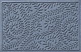 Bungalow Flooring Waterhog Door Mat, 3' x 5' Made in USA, Durable and Decorative Floor Covering, Skid Resistant, Indoor/Outdoor, Water-Trapping, Boxwood Collection, Bluestone