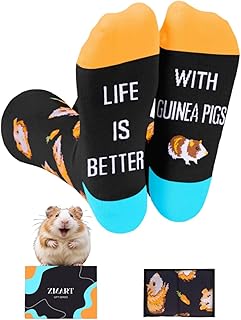 Zmart Bee Guinea Pig Gifts - Funny Crazy Guinea Pig Hamster Bumble Bee Socks for Women Men