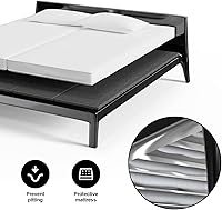 Vista 4 de Light and Thin Bunkie Board, Folding Spring Box,King Size 57.5x80'', Large Double Bed 10MM, Bed Support Flat Noodles,Light and Thin, Breathable
