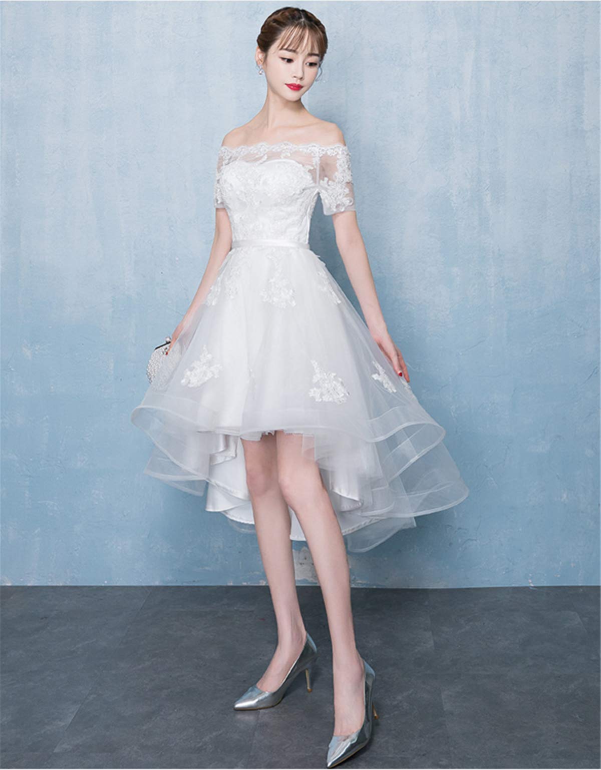Komaruko s Hanawa-kun Wedding Dress Rady Swan-Piece Dress with Embroidered 914 - Picture 4 of 9