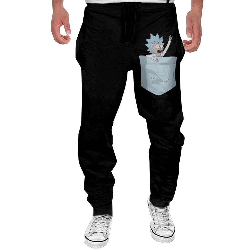 DHBHG Mens Tiny Rick Men's Casual Sweatpants Pants
