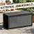 EFU Outdoor Storage Box 100 Gallon Deck Box Resin Outdoor Toy Storage With Lockable Lid, Hydraulic Struts, Rattan Style Package Delivery Boxes for Outside Patio Yard Garden (Black)