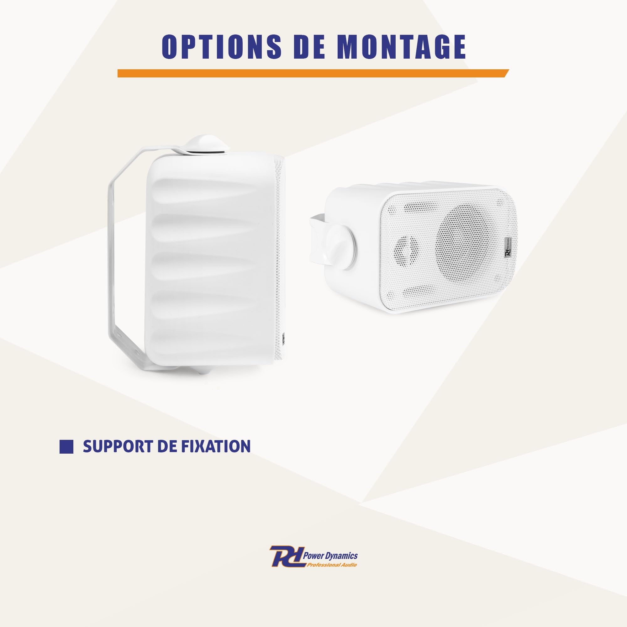 Power Dynamics BGO30 Enceintes Passives 2 Voies 60W Blanc Paire 3 Pouces
