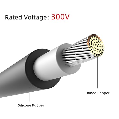 Miniatura 5 de Goupchn Conector de panel solar a CC de 0.217in x 0.083in Cable de extensión adaptador de 13 AWG con CC de 0.315in, adaptador de CC de 0.157in x