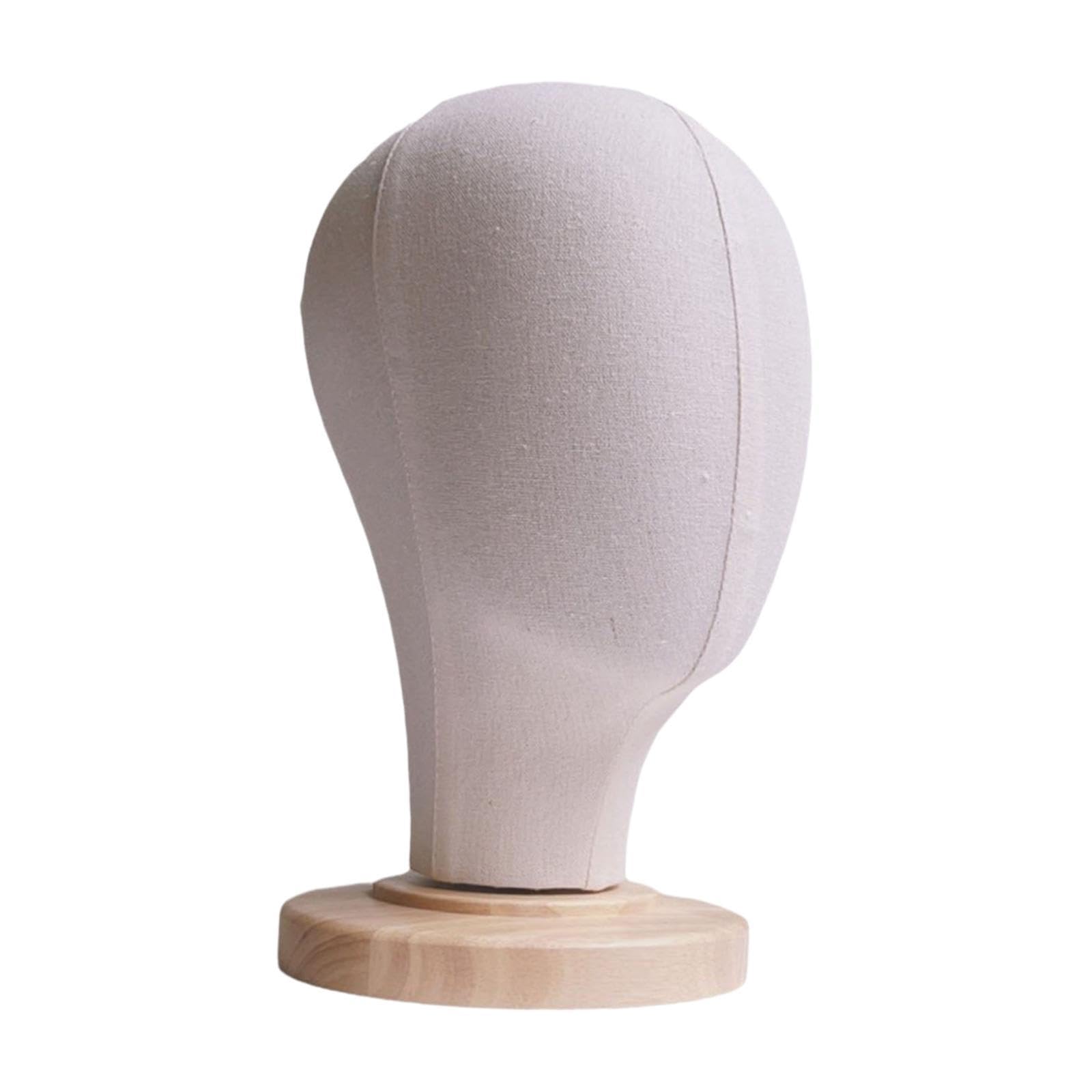 perfk Tête de Mannequin, perruque, postiche polyvalente, 54cm, porte-chapeau, modèle de dôme, tête pour couvre-chef, casquette de, Broches non insérables