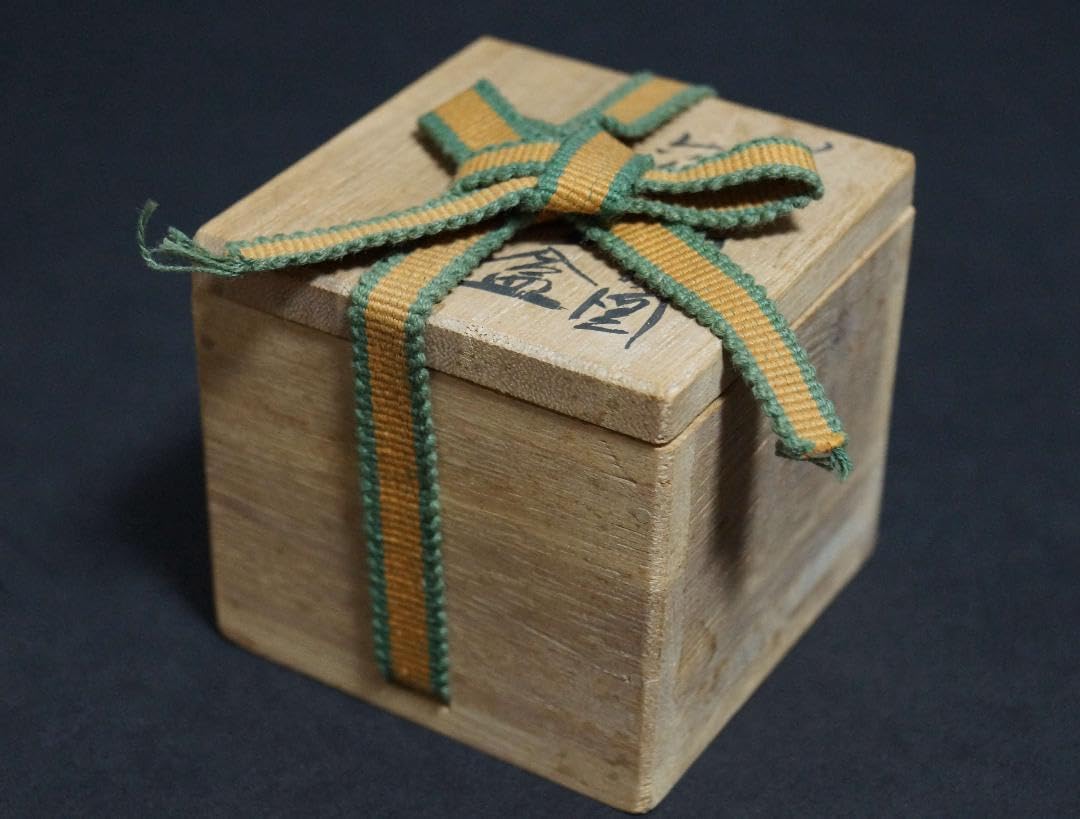 茶道具 山中塗 道場宗廣作 蛍蒔絵 錫緑香合 共箱 V 5749 茶道具 山中塗