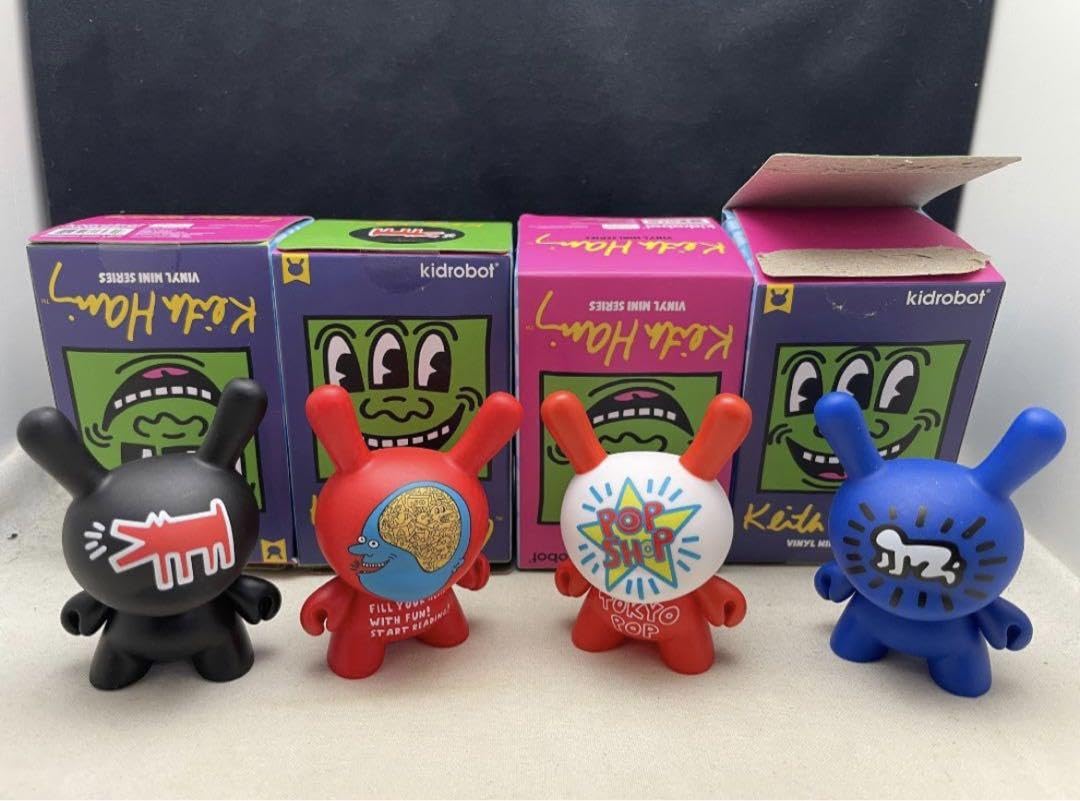 キースヘリング　フィギュア　まとめ Amazon.co.jp: キースヘリング キッドロボット フィギュア 4個SET
