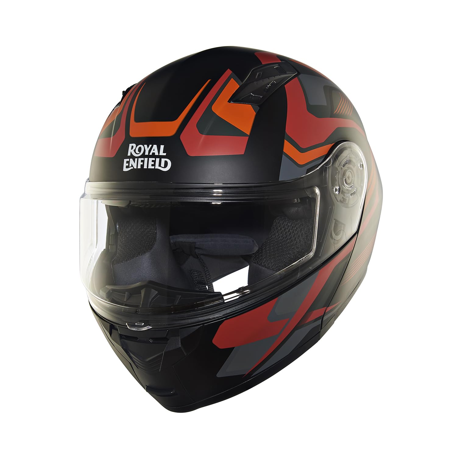 Royal Enfield ISI Certified Lightwing Modular Multi Rays Riding Helmet Matorange (L) 60 Cm-High Impact Grade Thermoplastic & High Density Head EPS Liner for Superior Impact Protection & Durability-image-33