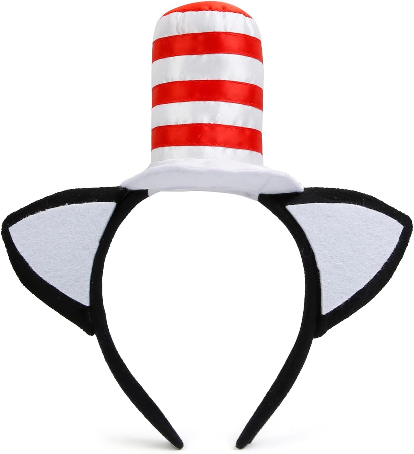 Cat Ears Headband with Hat Cute Costume Cat Ears Headbands, Funny Costume Headwear Accessories for Women Men Halloween Party Favors - Image 2