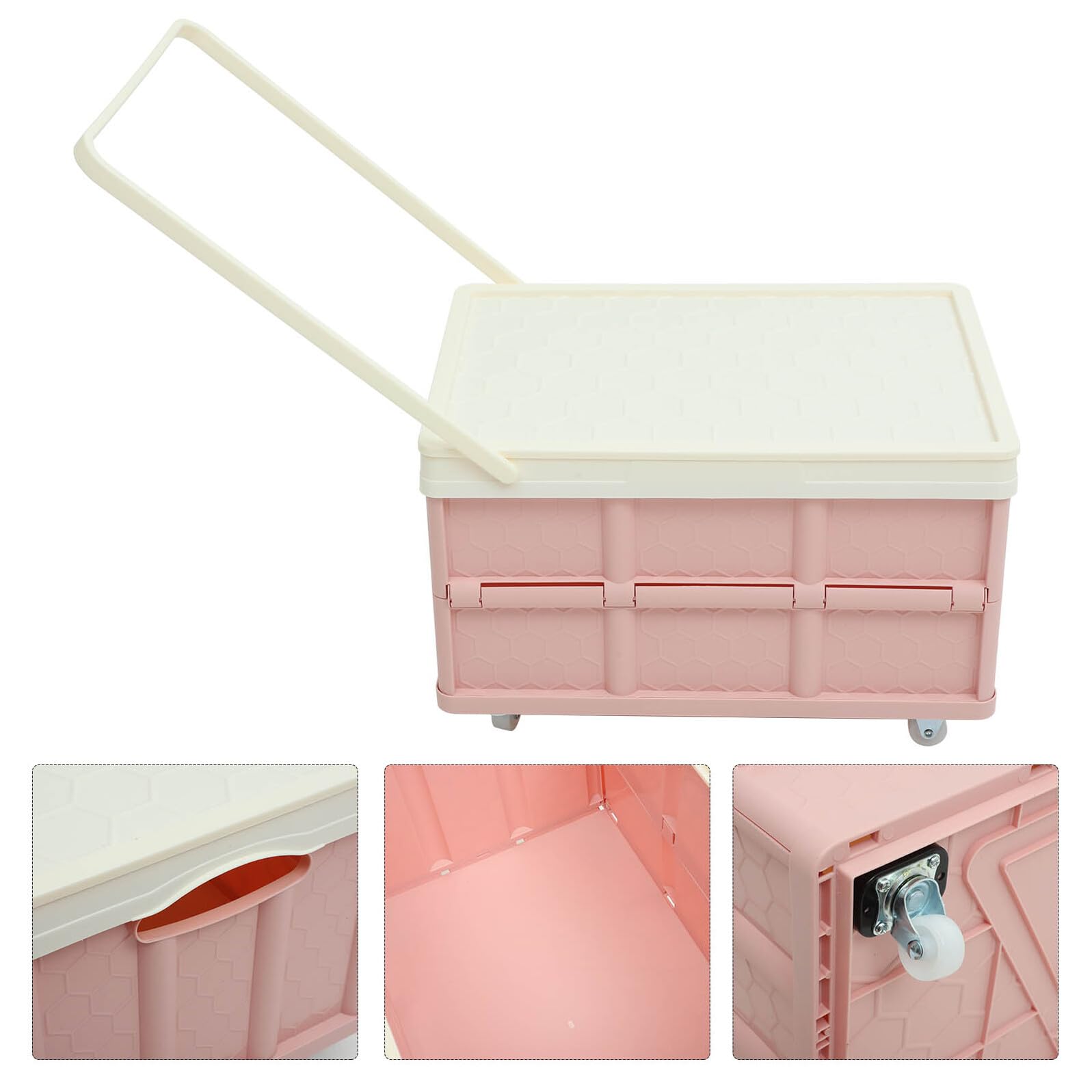 Toyvian Faltbare Aufbewahrungsbox mit Rädern Große Kunststoffbox für Kleidung und Schlafzimmer Auto Organizer Stabile Faltbare Plastikbox zur Einfachen Aufbewahrung und Transport