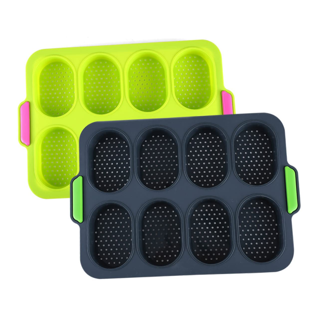 UPKOCH 2pièces Moule à Pain Silicone Antiadhésif Pour Cuisine Salle à Manger Lot De Gris Foncé