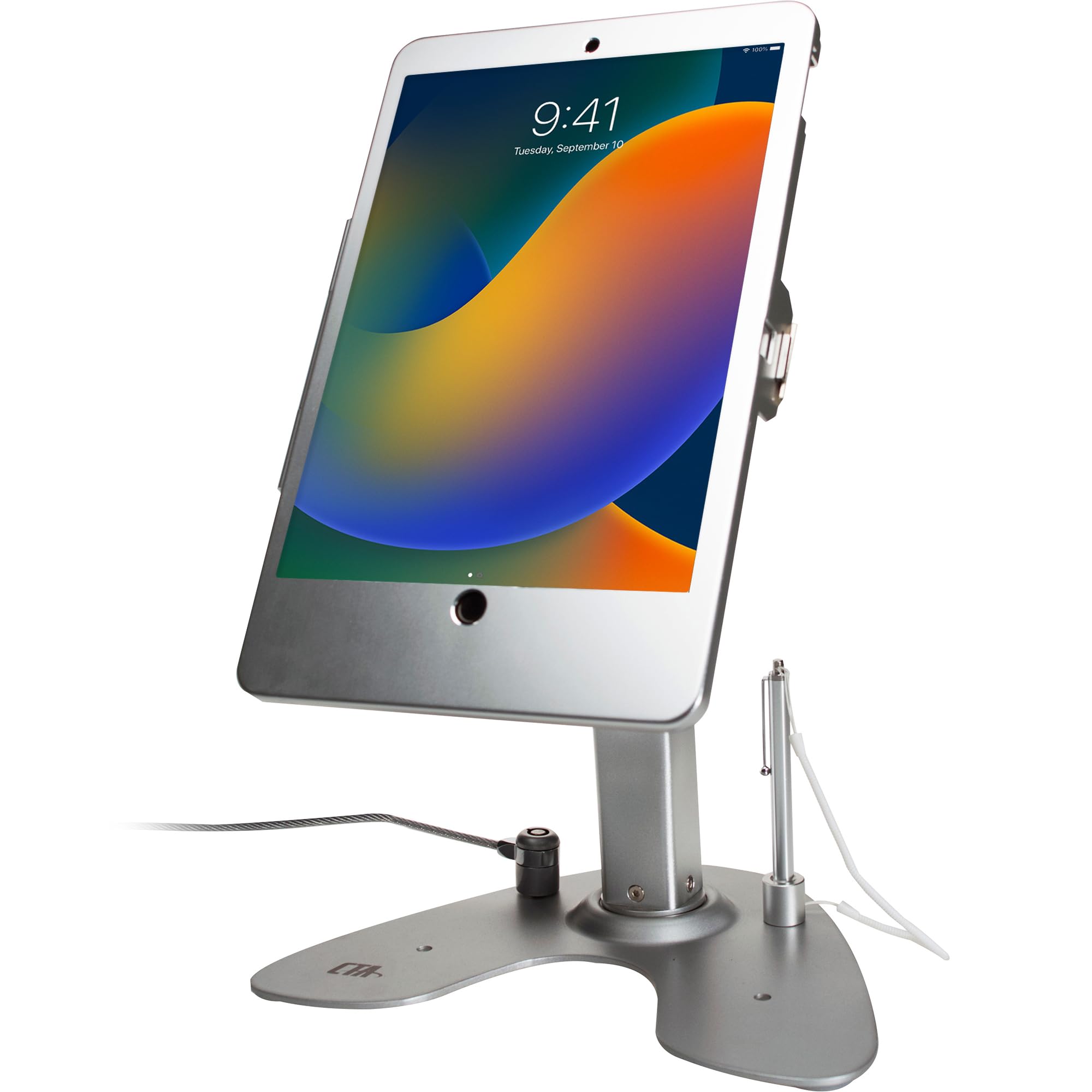 Dual Kiosk Stand – CTA Dual Security Kiosk Stand with Locking Case and Cable for iPad 7th,/ 8th/ 9th Gen 10.2” (PAD-ASK10)