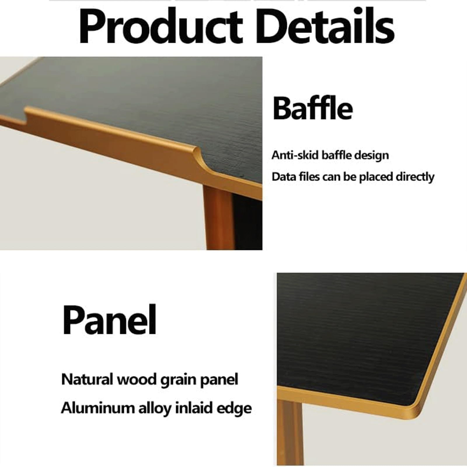Support de Podium en métal, pupitre Moderne sur Pied, pupitre de présentation Ergonomique avec Plateau incliné et Base Stable(Dark Brown)