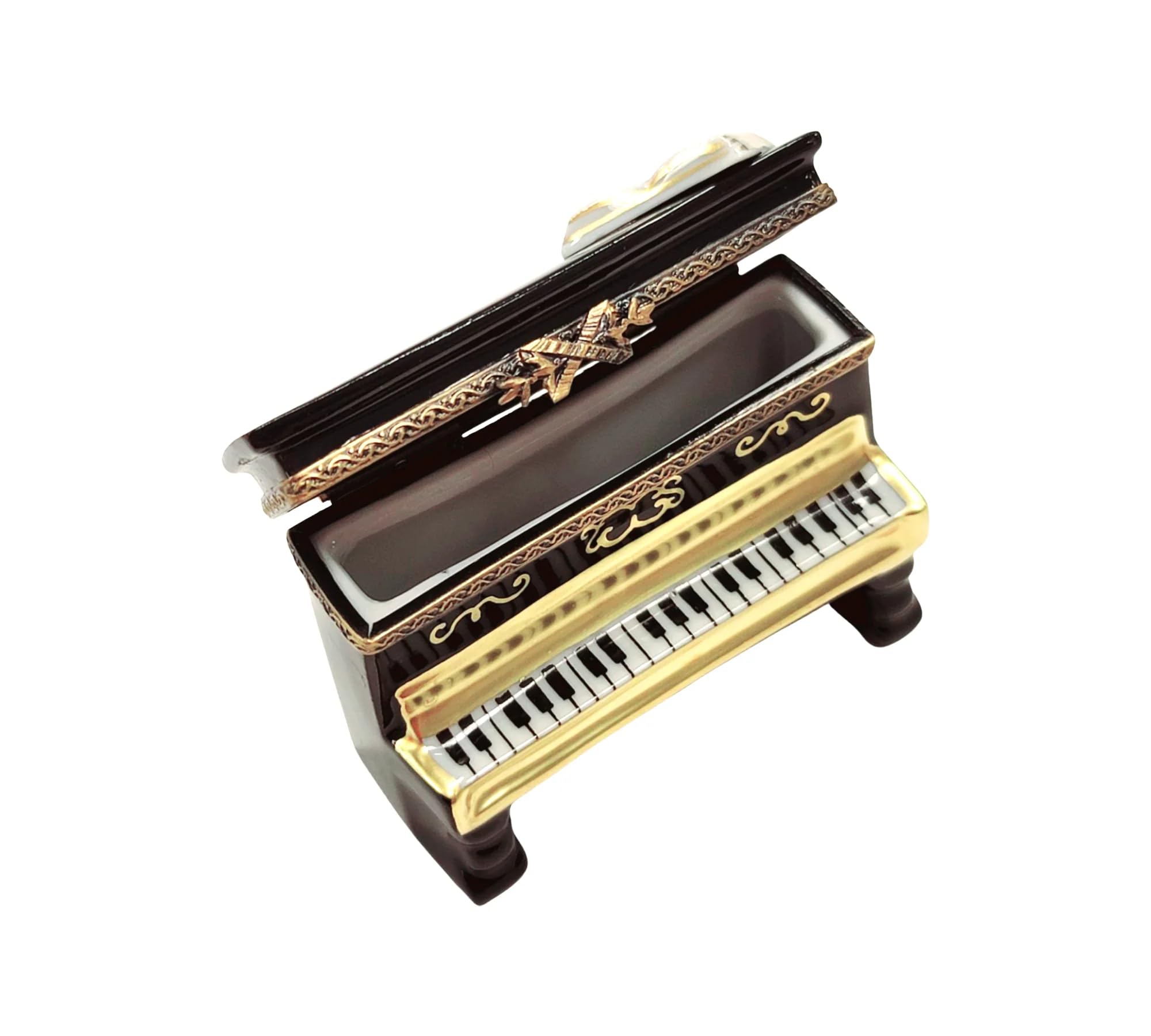 LIMOGES リモージュ 楽器のミニチュア 7点セット ○3077#0810 フランス リモージュ/ミニチュアのティーセット