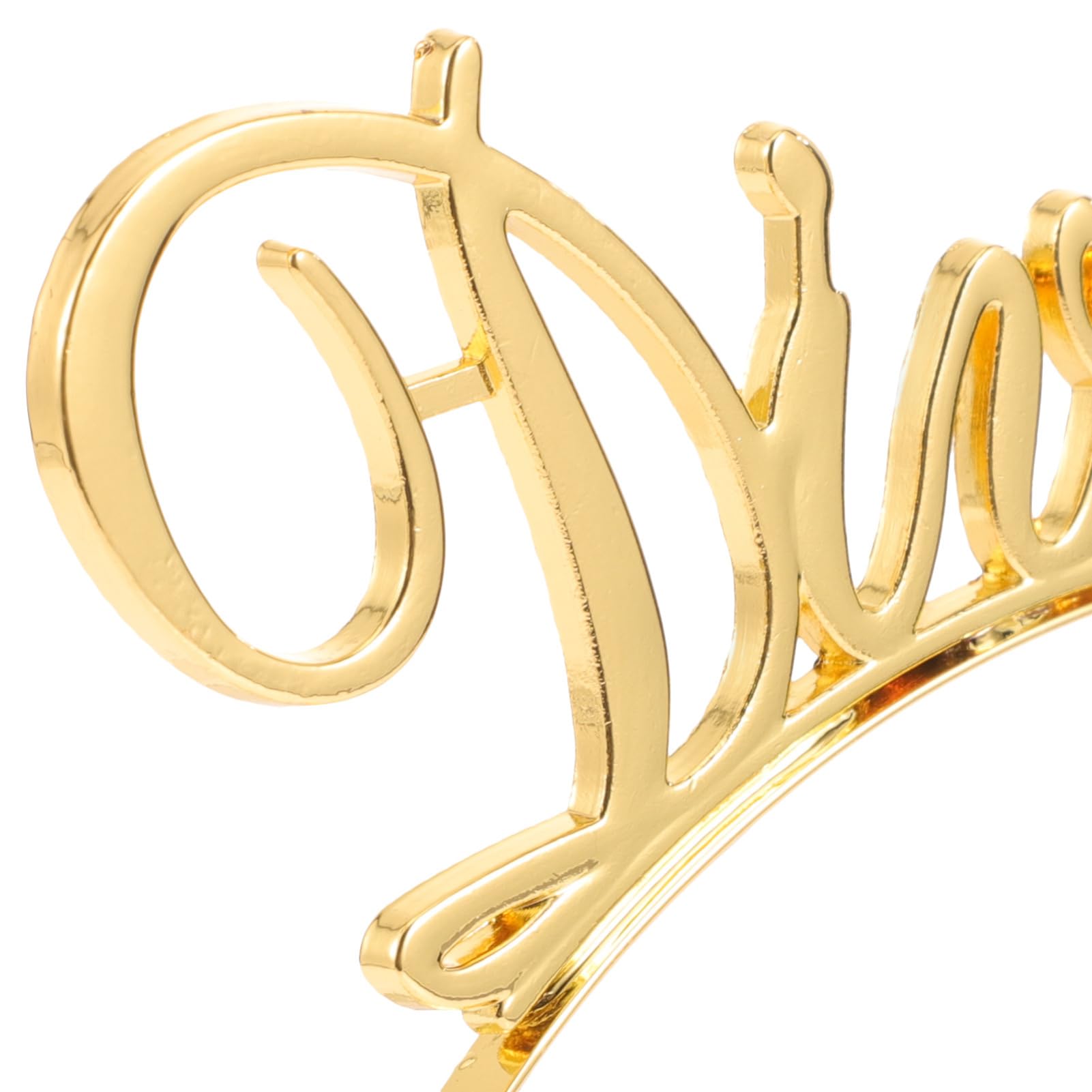 DEARMAMY Divorced Party Headband Letter Hair Hoop Gold Alloy Elastic Hair Band for Women Themed Celebration Accessories - Image 3