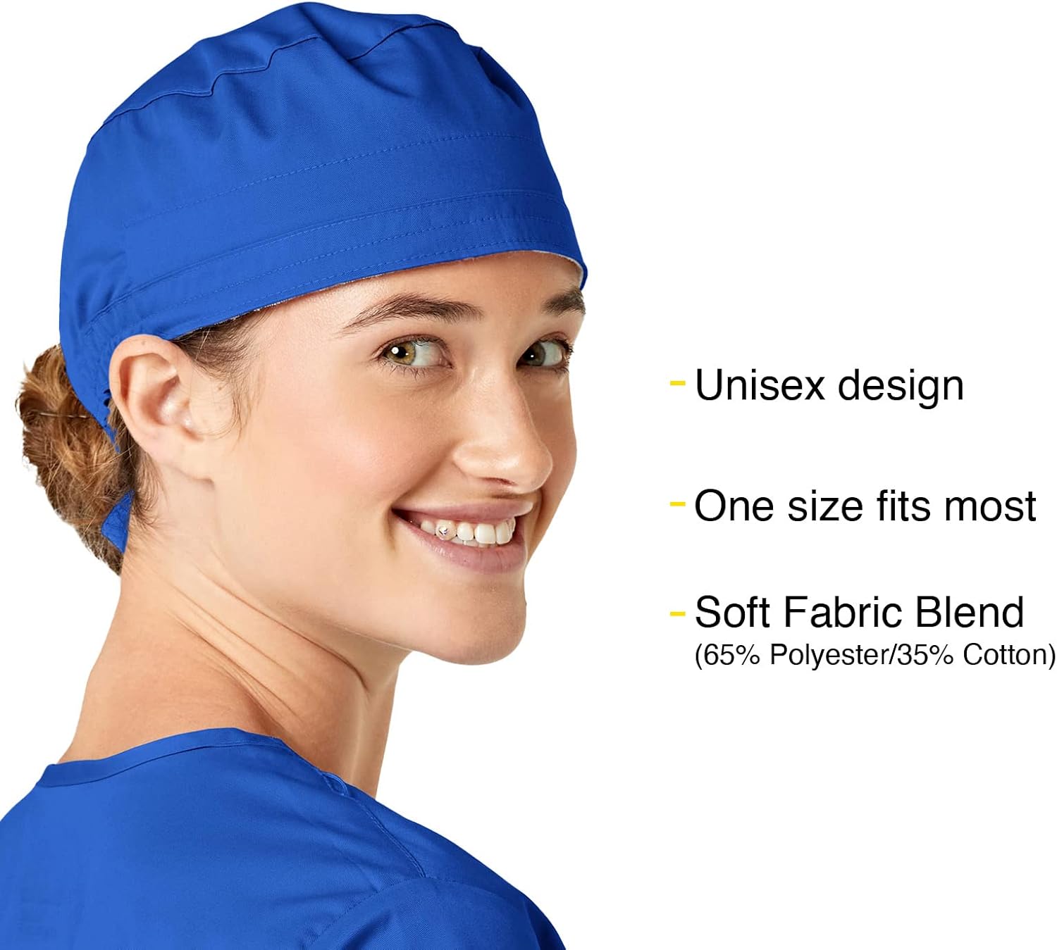 WonderWink Men's Unisex Tie Back Scrub Cap