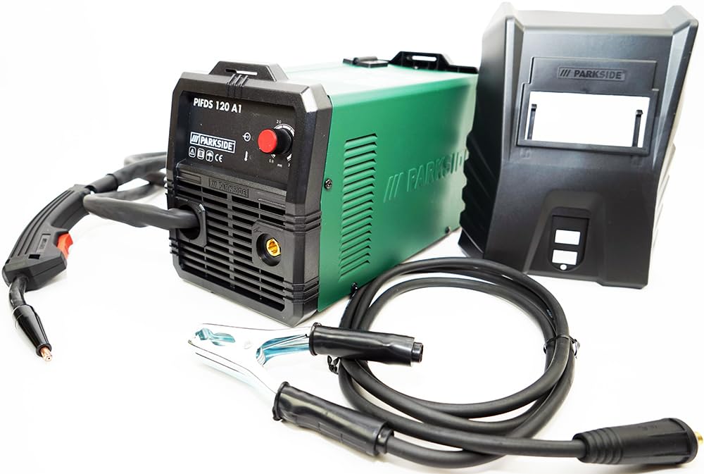 Parkside PIFDS 120 A1 Inverter Welder with welding shield and cables