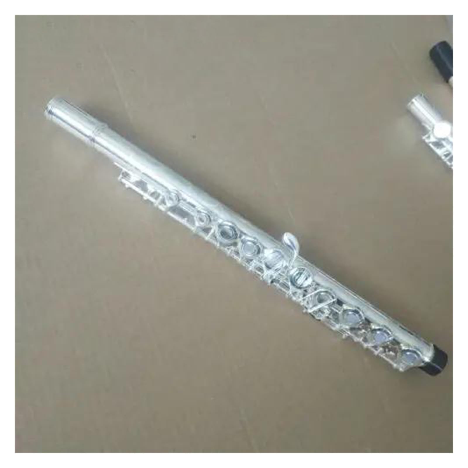 Eccellente Flauto A Tono C A 16 Fori A Foro Aperto In Rame Bianco Placcato Argento Con Chiave E Flauto Traverso Kit