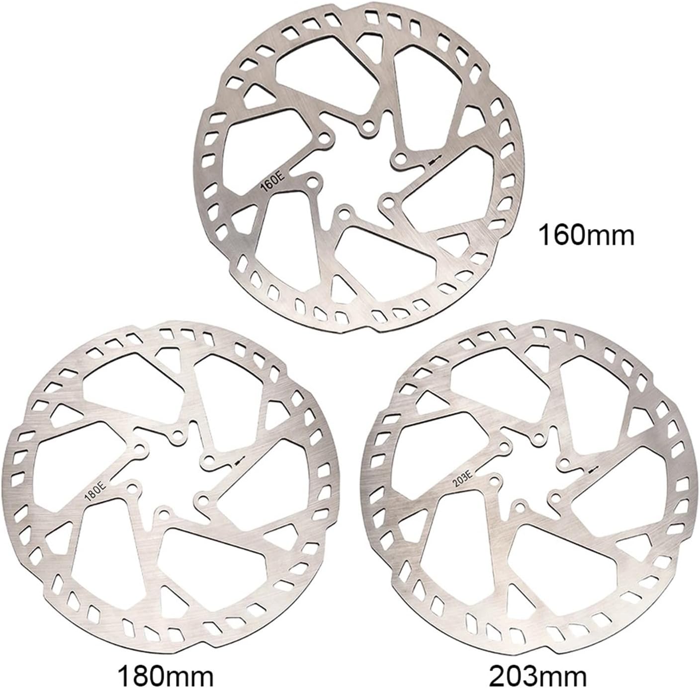 Bike Disc Brake Rotor 160/180/203mm Thickness 2.3mm Bike Rotor Electric Scooter Rotor Bike Brake Rotor Bike Parts(180mm)