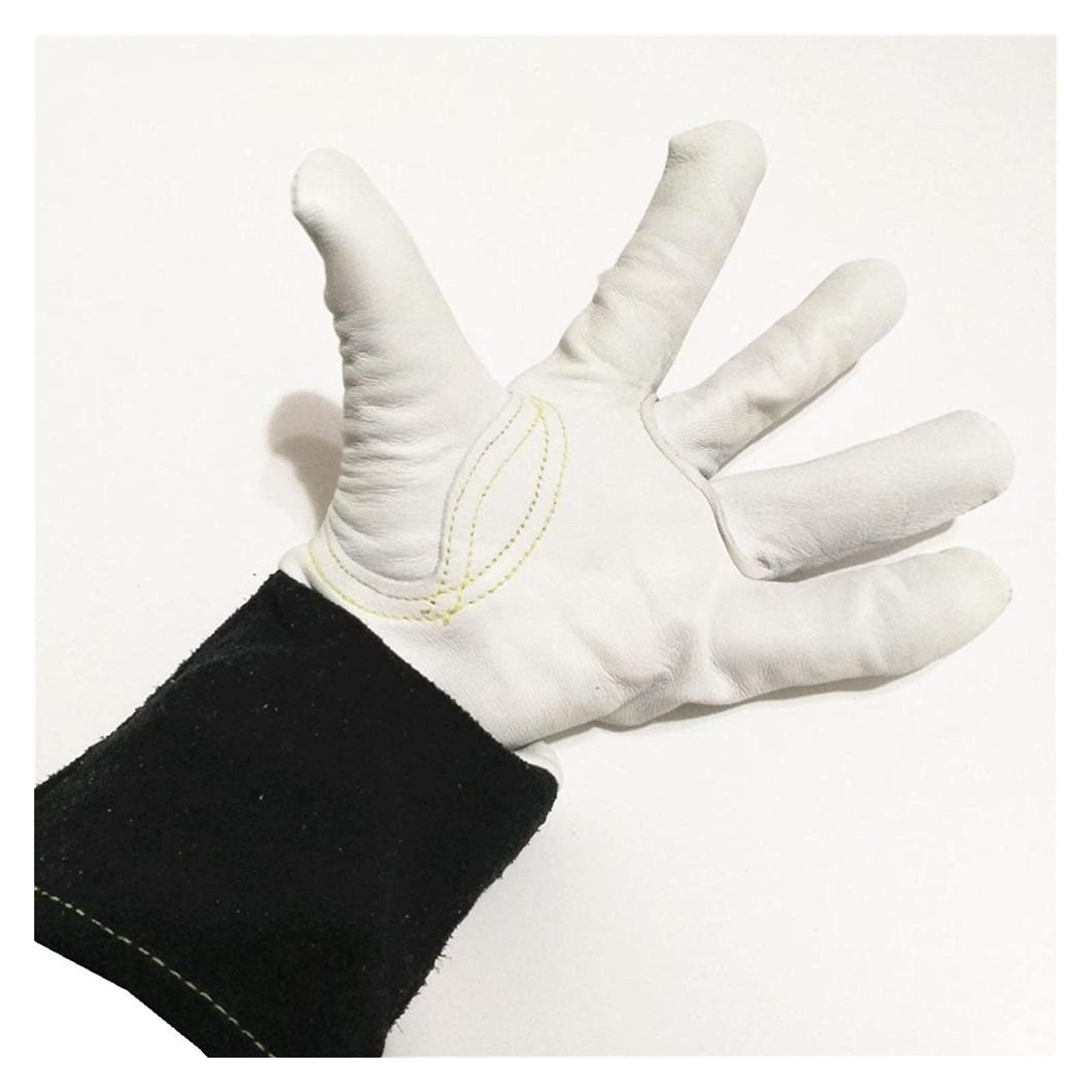 Spawarka TIG. Rękawice spawalnicze Miękkie Wrażliwe na 30 cm (12") Rękawice do spawania Cowshide Mankiety (Color : TIG Glove, Size : Medium)