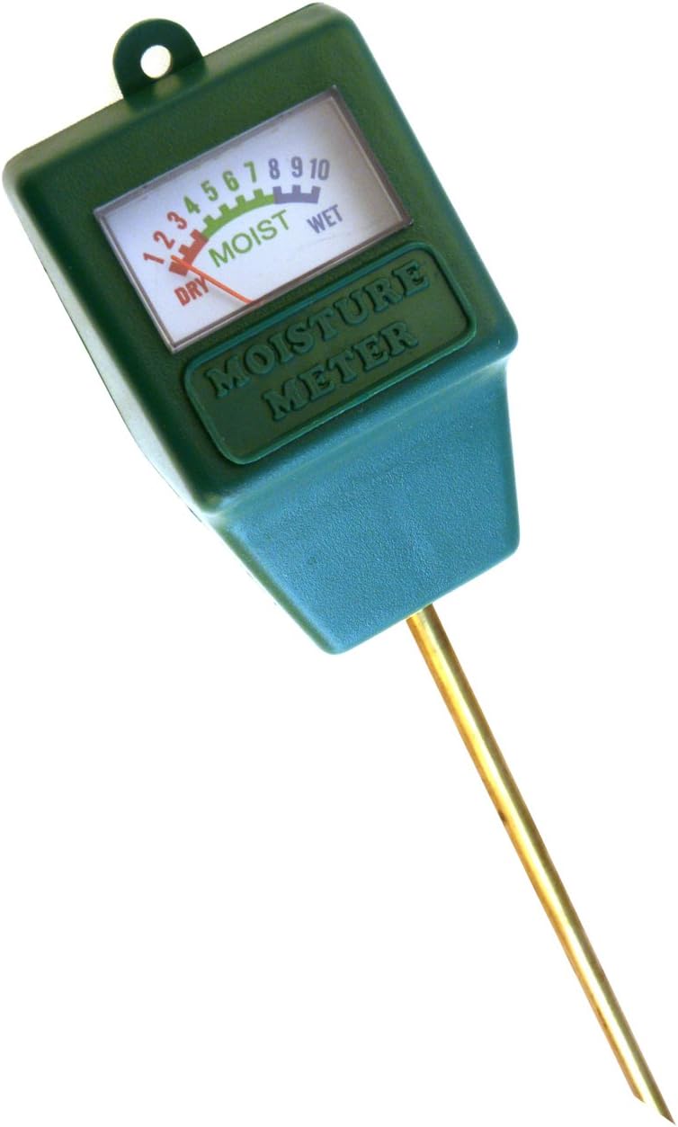 Indoor/Outdoor Moisture Sensor Meter with Full Color Instruction Card, Soil Water Monitor, Plant Care, Garden,Lawn