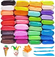 Xuyyicao 36 Colors Air Dry Clay Kit with Tools - Ultra Light Safe Modeling Clay for Kids DIY Crafts Ages 3+