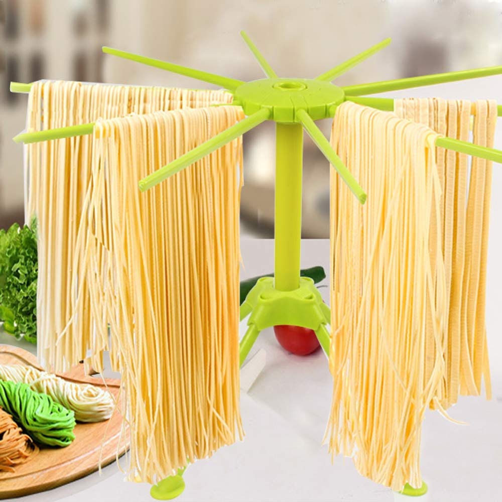 Séchoir Pâtes 9 Tiges Amovibles Bugucat Séchoir à Pates Fraiches, Séchoir à Spaghetti, Nouilles Porte Séchoir Nouilles Maison