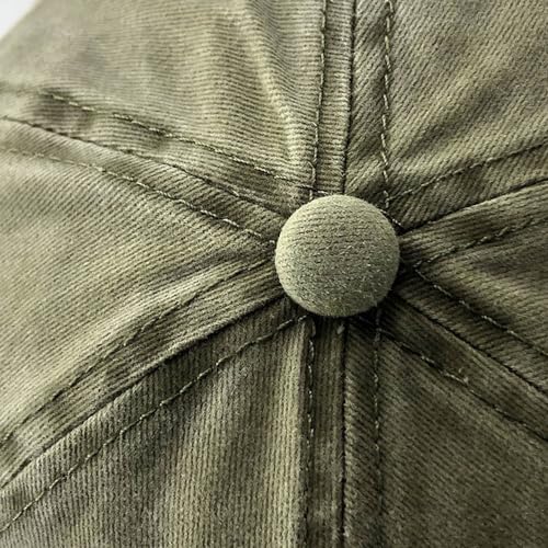 Boné Masculino Estilo Beisebol Vintage de Algodão com Aba Curva (Bege)