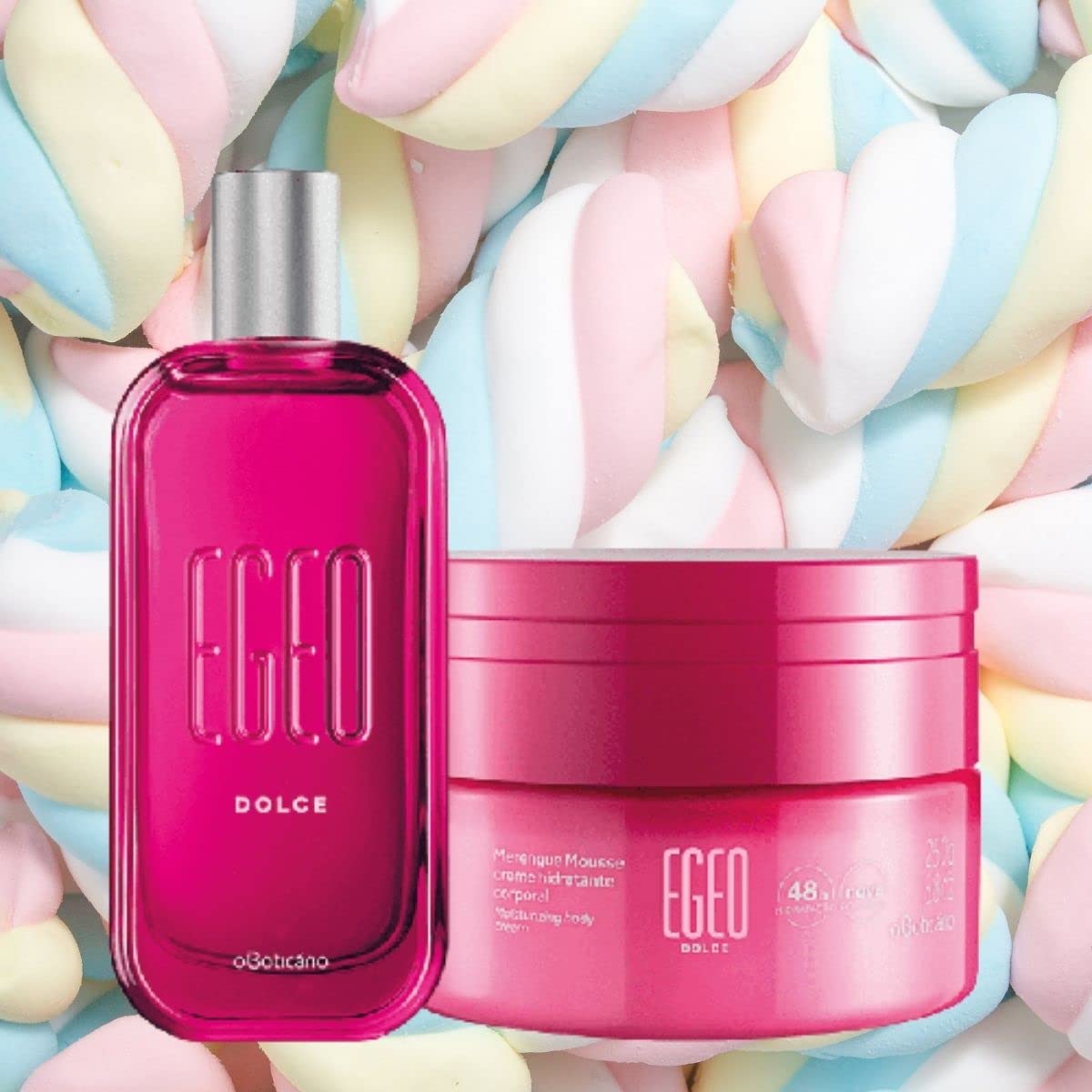 Combo Egeo Dolce Desodorante Colônia 90ml + Merengue Mousse Creme