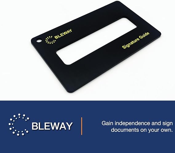 Signature Guide Card for Visually Impaired