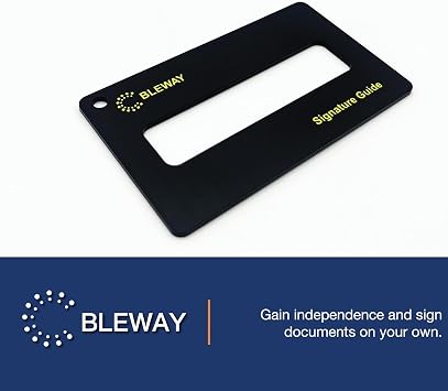 Signature Guide Card for Visually Impaired