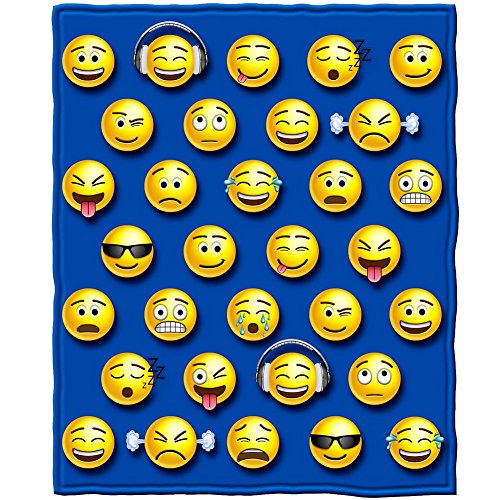 Dawhud Direct Emoji Throw Blanket