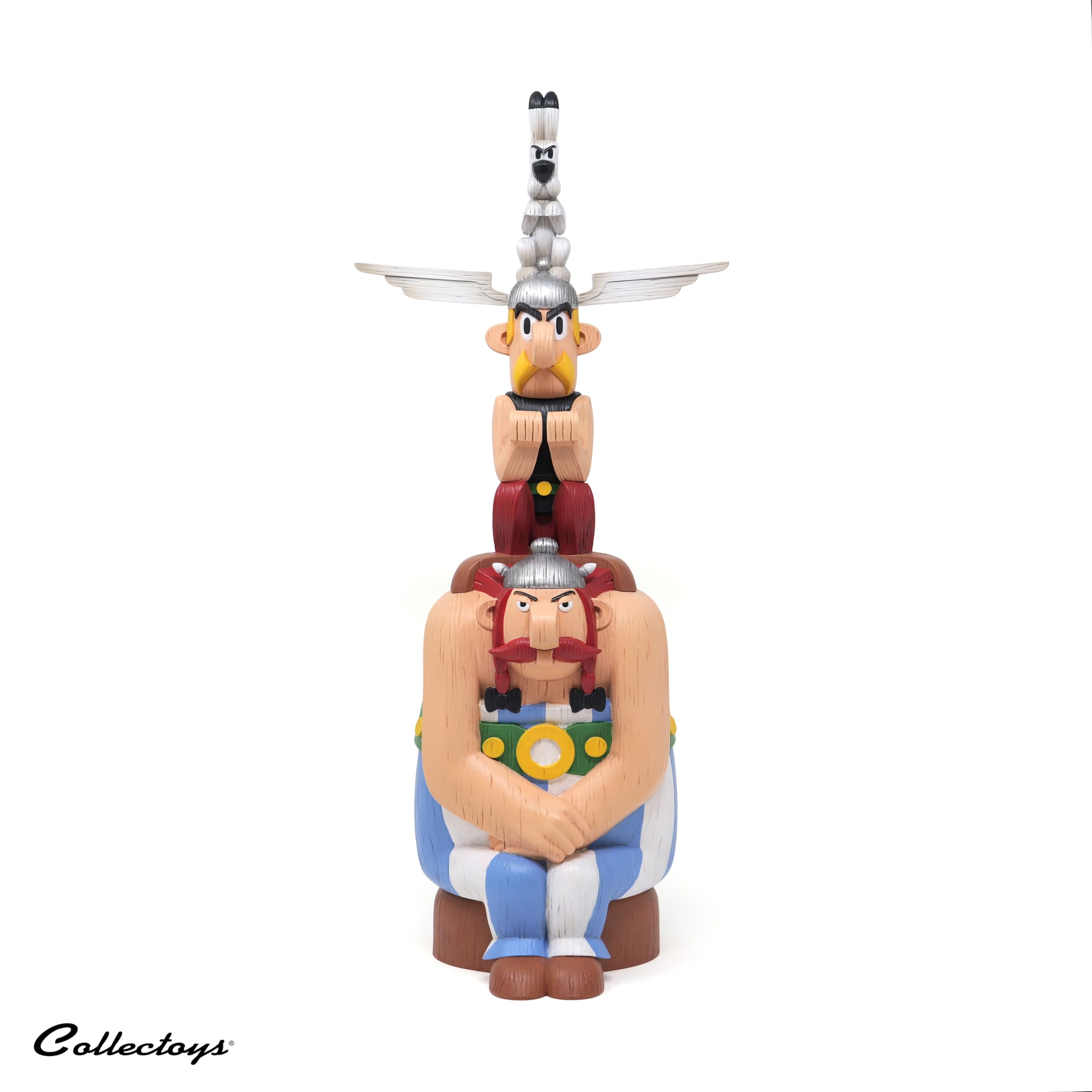Plastoy Astérix FigurTotem mit Asterix, Obelix und Idefix - Harz - 40 cm