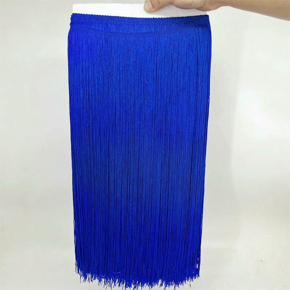 Venta de fábrica Multi Color en Stock 10CM Poliéster Trim Borla Flecos para cort