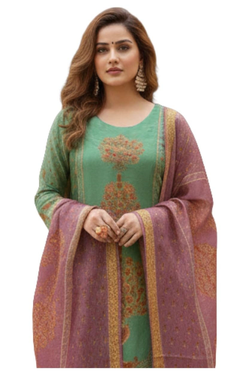 gosriki Women's Rayon Viscose Printed Straight Kurta with Pant & Dupatta Set | Ethnic Kurta Set for Women | Soft Breathable Fabric | Office, Festive & Casual Wear-picture-21