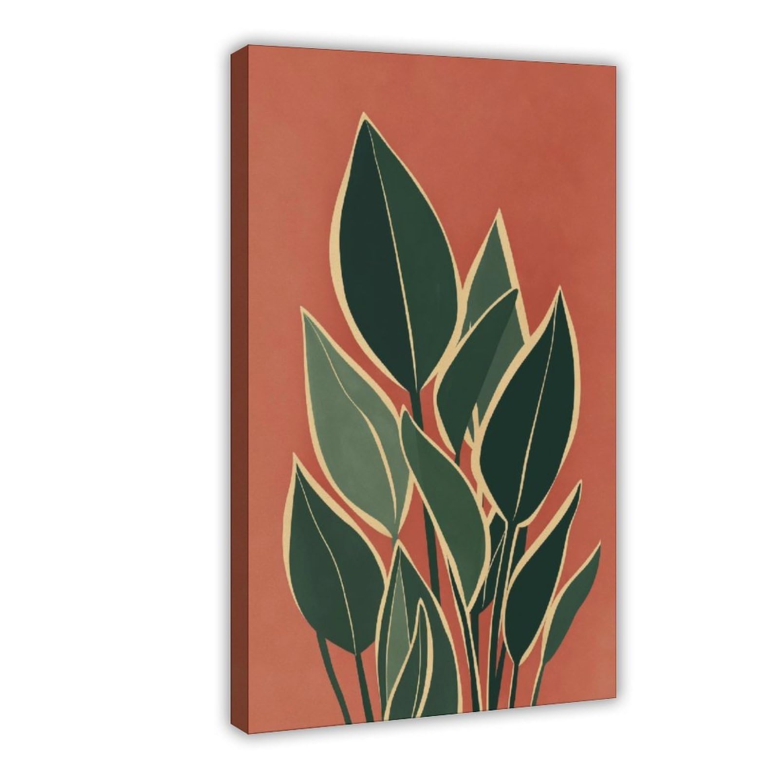 YWTJAX Tropical Leaf Poster Canvas Poster for Living Room Decor Gift