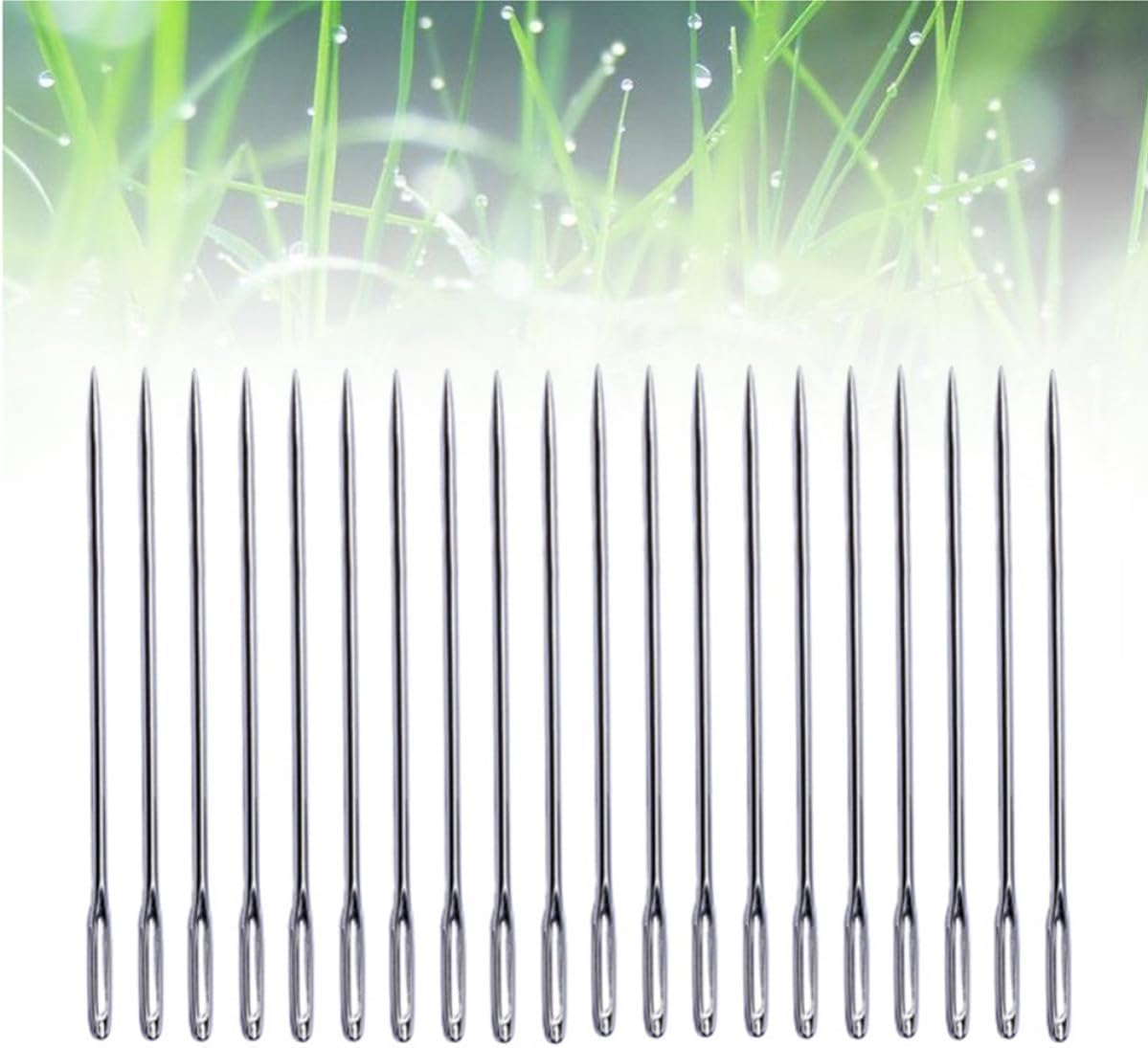 100pcs Large Eye Blunt Yarn Needle for Ladies, Stainless Steel