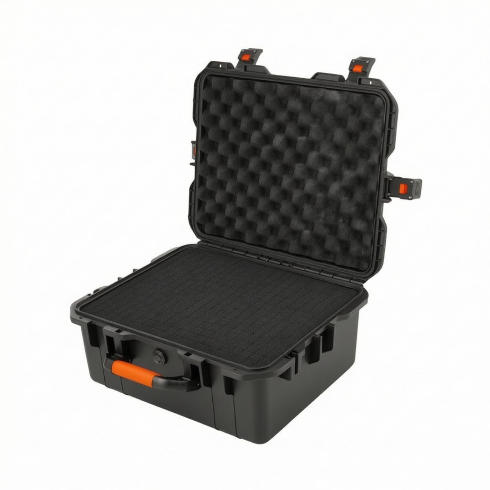 Amagogo Maletín Protector Caja Estuche con Cierre Doble y Asa Ergonómica Material PP Resistente Diseño Reforzado para Equipos y Herramientas Adecuado para, Sin Asa Retráctil con Espuma De Rejilla
