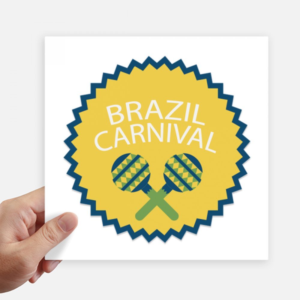 Autocollant Carnaval du Brésil 20cm stickers pour valise ordinateur et mur DIYthinker