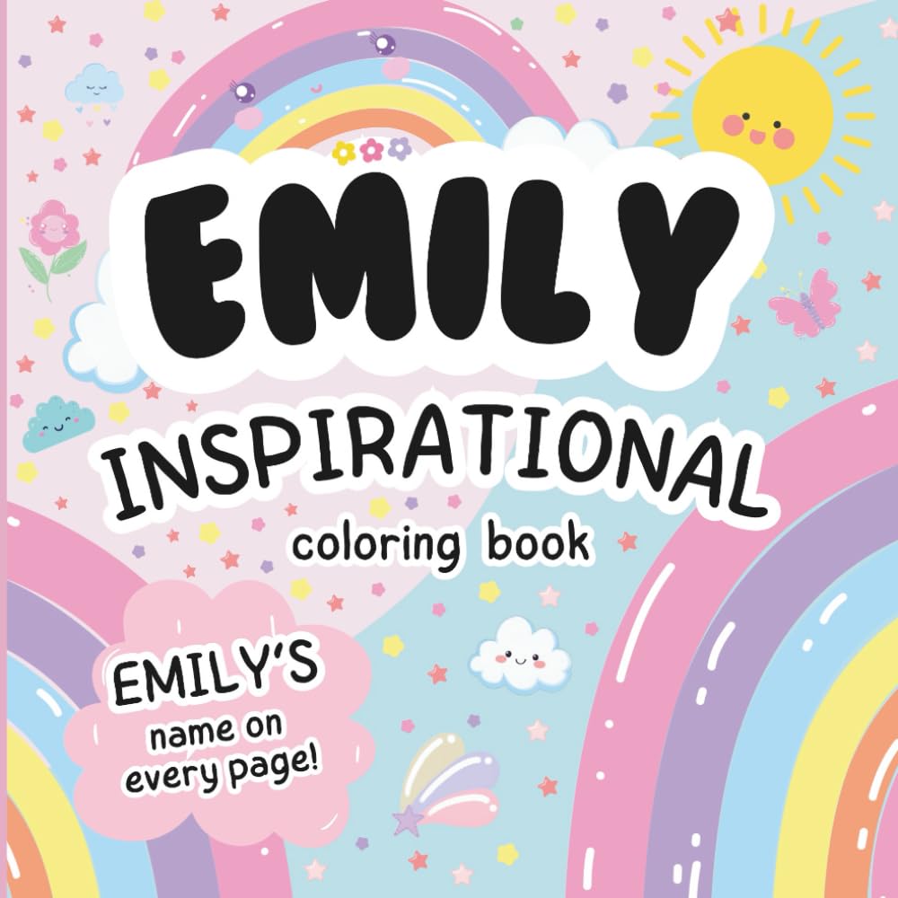 Emily Inspirational Coloring Book: Personalized Just for Emily – Emily's Name Appears on Every Coloring Page