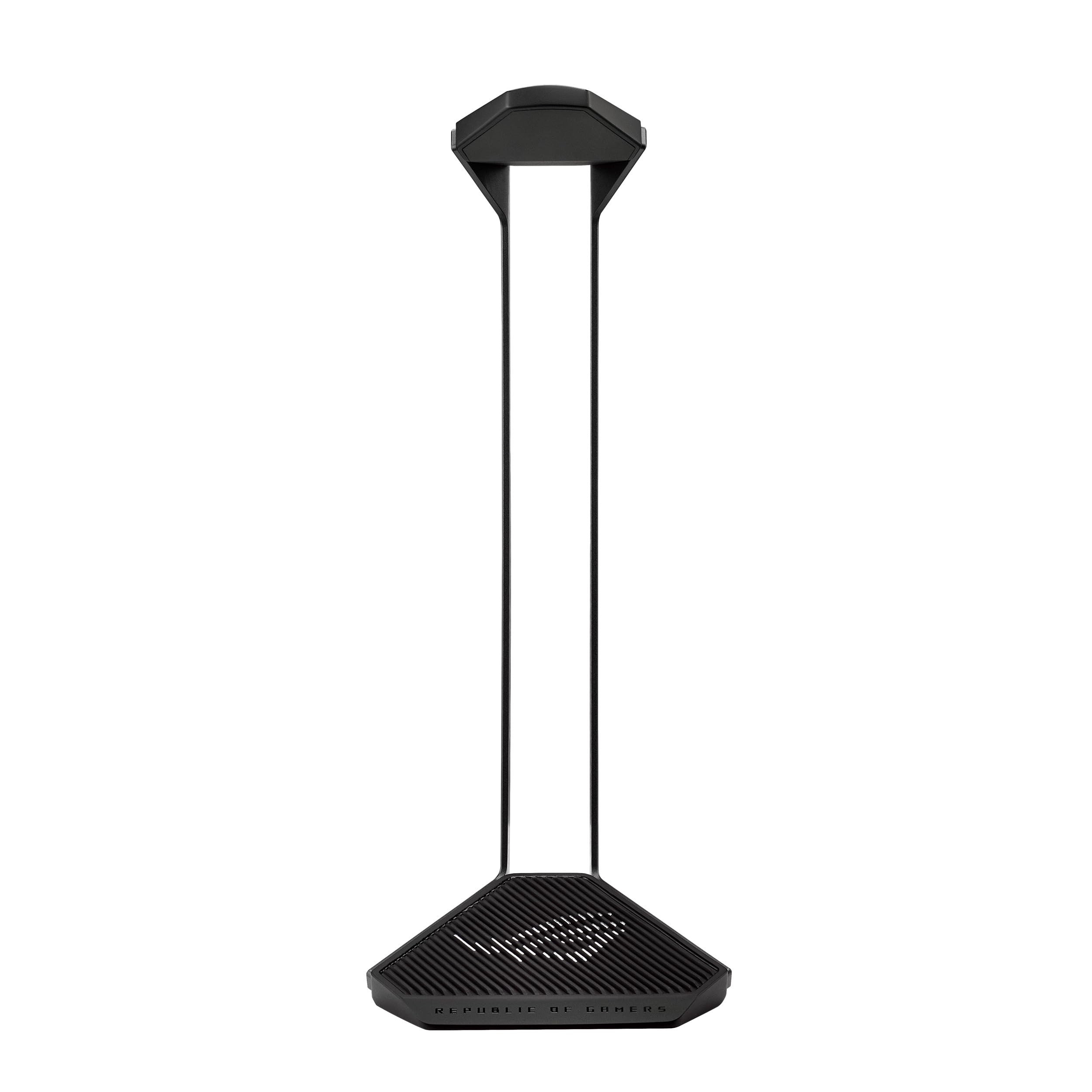ASUS ROG Throne II Core, Supporto per Cuffie Gaming con Motivi ROG e Logo in Lamina d'Argento, Telaio in Lega di Alluminio, Base Antiscivolo, Estetica e Stabilità di Alta Qualità, Nero