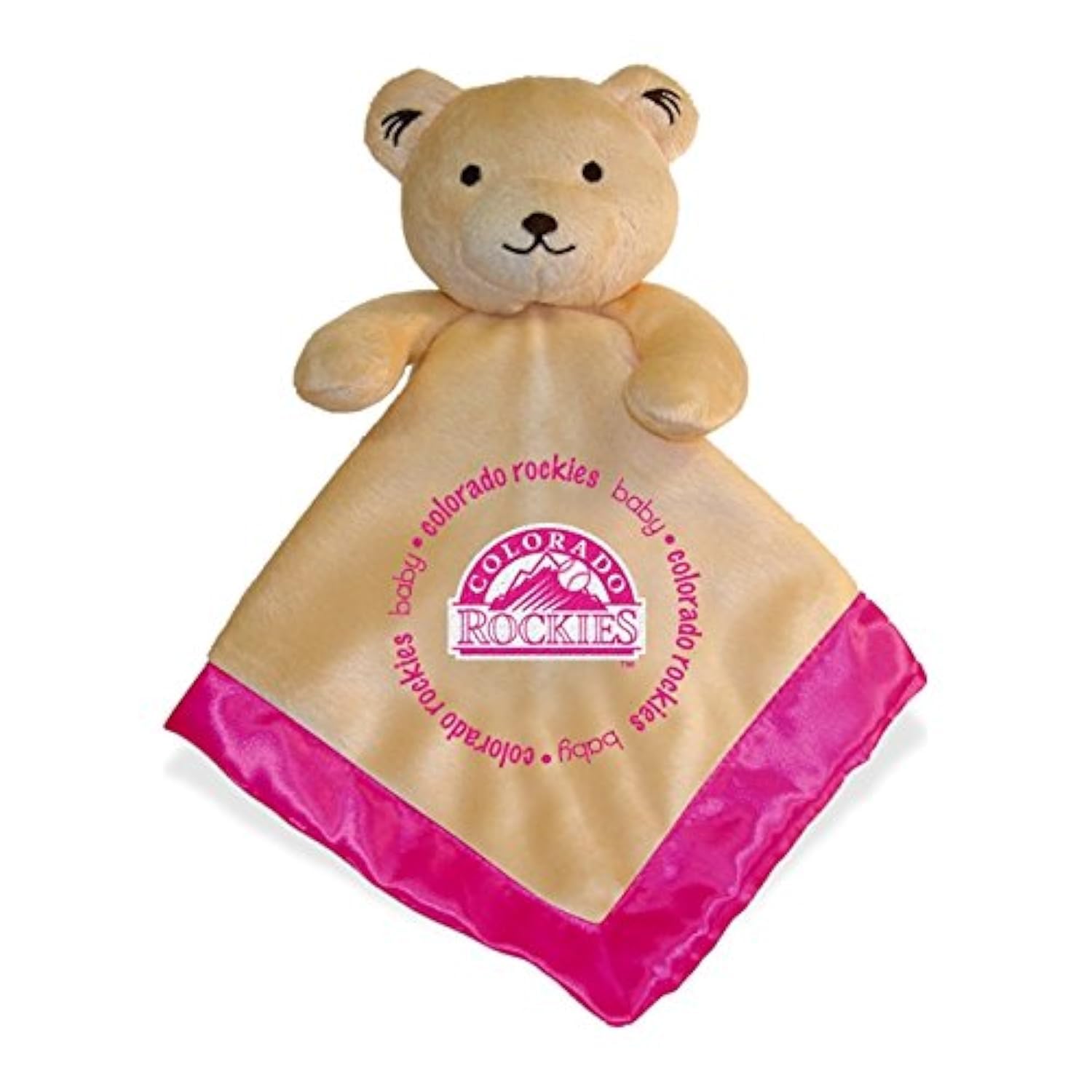 Northwest Colorado Rockies Baseball - 14 x 14 Pink Security Bear Blanket
