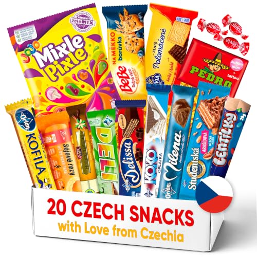 Treats from Home Czech Snack Box – Foreign Snack Gift Box with Authentic Czech & European Snacks, International Snack Box for Adults, Birthday Snack Box & Unique Food Variety Gift