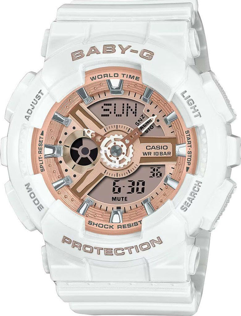 Zegarek Casio BA-110X-7A1ER, biały, pasek