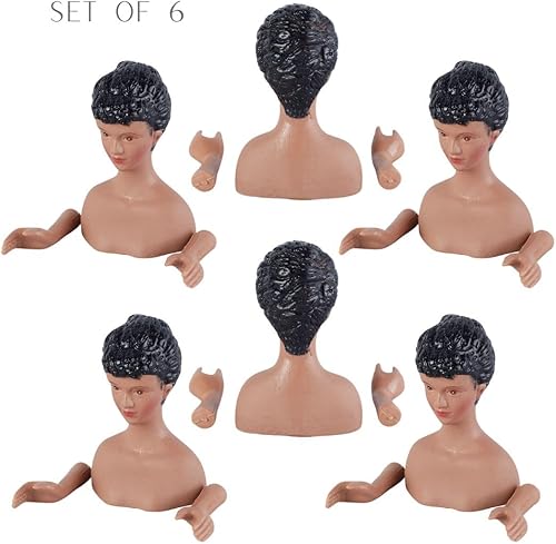 Miniatura 5 de Factory Direct Craft - Juego de cabezas y brazos de muñeca de ángel de vinilo  Surtido de adornos para árbol de muñecas de ángel, adornos y