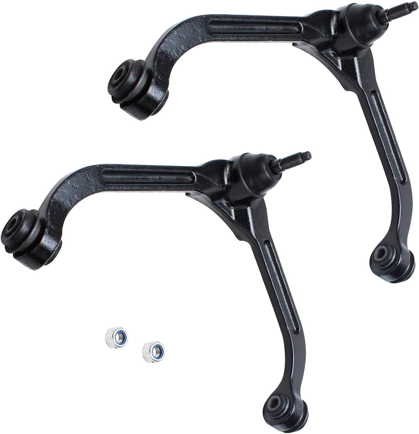 Detroit Axle - Front Upper Control Arms Kit for 2005 2006 2007 Jeep Liberty, 2 Upper Control Arms with Ball Joint Assembly 2 Lower Ball Joints Replacement