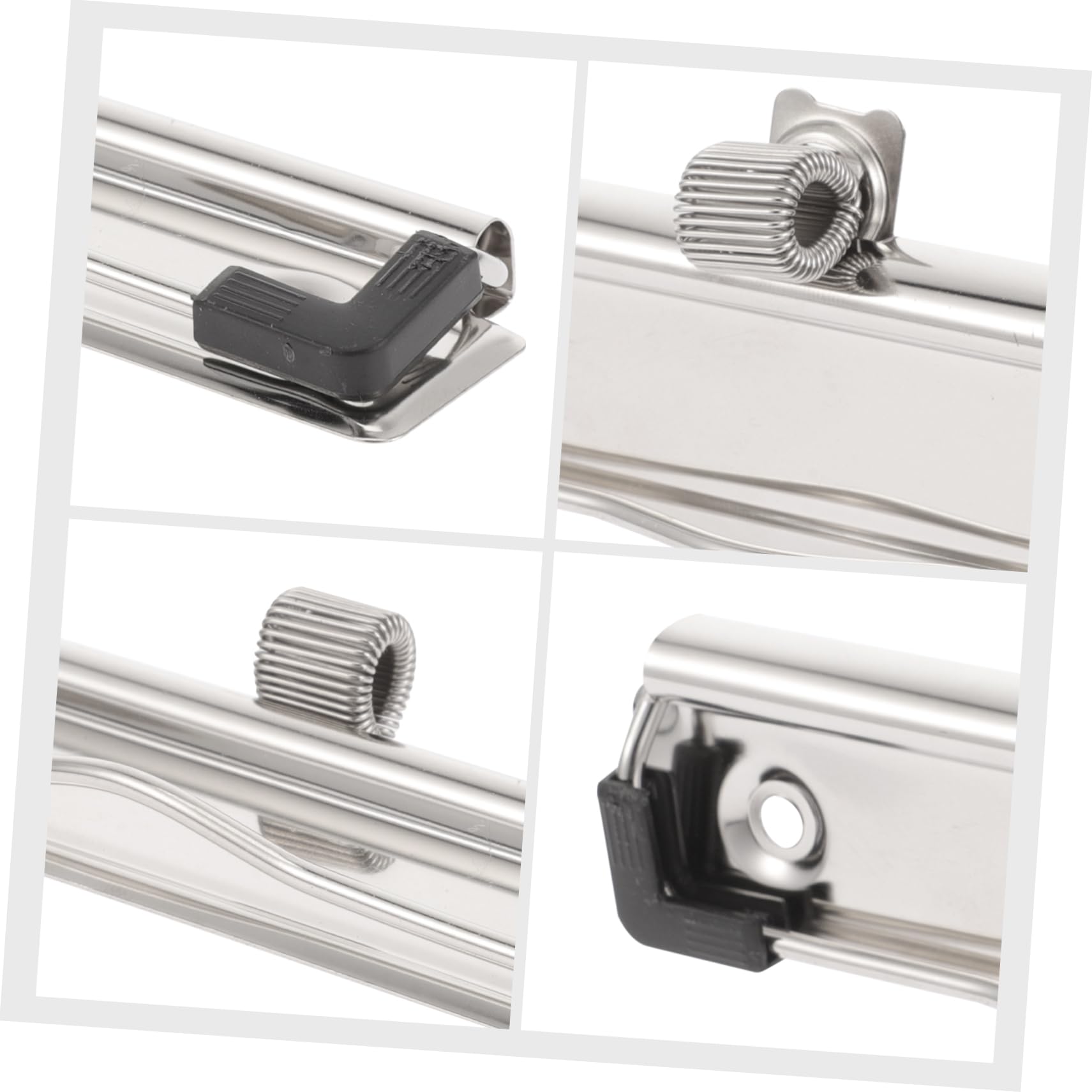 SHOWERORO Clip per Portablocco in Metallo 5 Pezzi Multifunzionali Resistenti Design Minimale per Uffici e Scuole