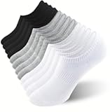 No Show Socks for Women Cotton Thin Low Cut Non Slip Invisible Liner Socks 6 Pairs